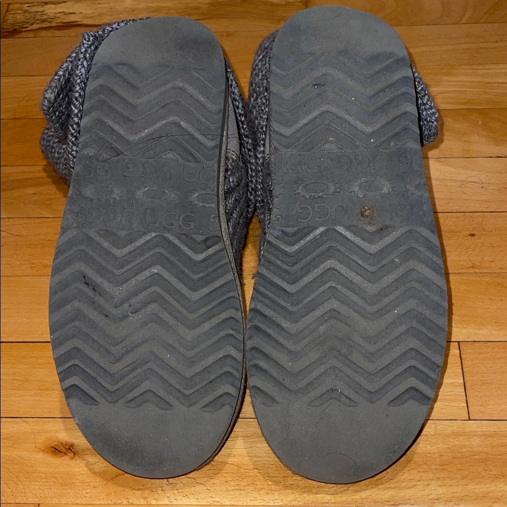 UGG Cardy Gray Knit Convertible Boots - Picture 8 of 9